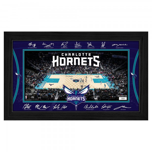 Charlotte Hornets Highland Mint 2025 Facsimile Signature Court Framed Picture