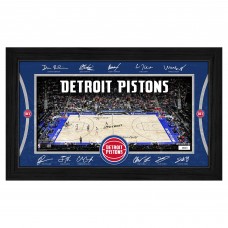Detroit Pistons Highland Mint 2025 Facsimile Signature Court Framed Picture