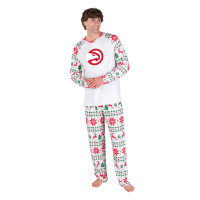 Atlanta Hawks Concepts Sport White Tidings All-Over Print Knit Long Sleeve Top & Pants Set