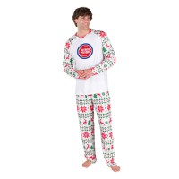 Detroit Pistons Concepts Sport White Tidings All-Over Print Knit Long Sleeve Top & Pants Set