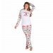 Женская Toronto Raptors Concepts Sport White Tidings All-Over Print Knit Long Sleeve Top & Pants Set