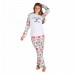 WoCharlotte Hornets Concepts Sport White Tidings All-Over Print Knit Long Sleeve Top & Pants Set