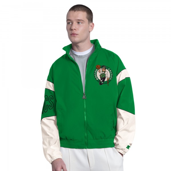 Boston Celtics Starter Green The Gust Full-Zip Hoodie