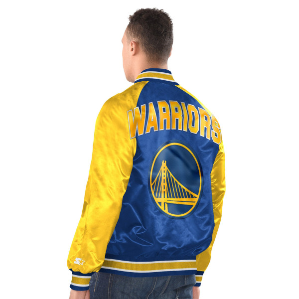 Рубашка Golden State Warriors Starter Royal/Gold Inductee Raglan Varsity Jacket