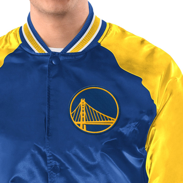 Рубашка Golden State Warriors Starter Royal/Gold Inductee Raglan Varsity Jacket