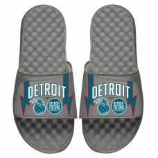 Detroit Pistons ISlide Unisex 2025/26 City Edition Slide Sandals – Gray