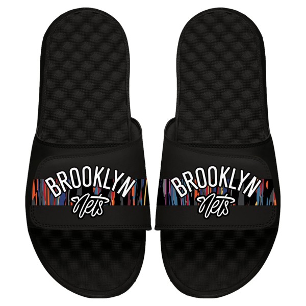 Brooklyn Nets ISlide Unisex 2025/26 City Edition Slide Sandals – Black