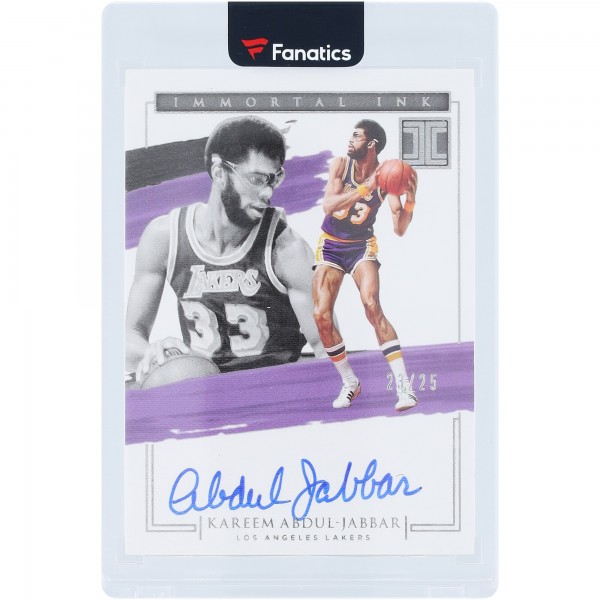 Kareem Abdul-Jabbar Los Angeles Lakers Autographed 2020-21 Panini Impeccable Immortal Ink #IMM-KAJ #23/25 Card