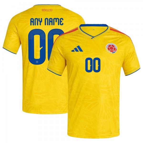 Colombia National Team adidas FIFA x World Cup 2026 Home Replica Custom Jersey - Yellow