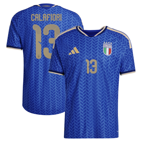 Джерси Riccardo Calafiori Italy National Team adidas 2026 Home Authentic - Blue
