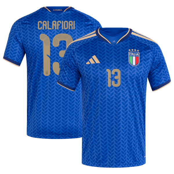 Riccardo Calafiori Italy National Team adidas 2026 Home Replica Jersey - Blue