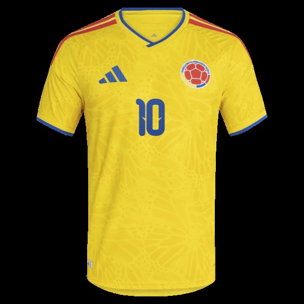 Джерси James Rodriguez Colombia National Team adidas 2026 Home Authentic - Yellow
