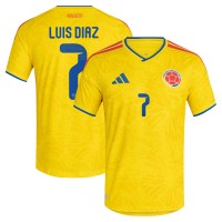 Джерси Luis Diaz Colombia National Team adidas 2026 Home Authentic - Yellow