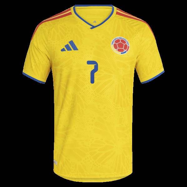 Джерси Luis Diaz Colombia National Team adidas 2026 Home Authentic - Yellow