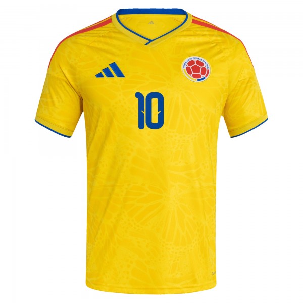 James Rodriguez Colombia National Team adidas 2026 Home Replica Jersey - Yellow