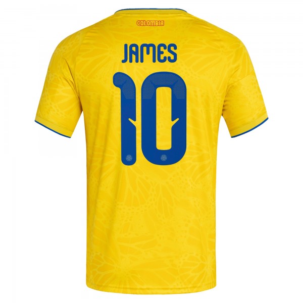 James Rodriguez Colombia National Team adidas 2026 Home Replica Jersey - Yellow