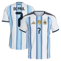 Джерси Rodrigo De Paul Argentina National Team adidas 2026 Home Authentic - White