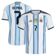 Джерси Rodrigo De Paul Argentina National Team adidas 2026 Home Authentic - White