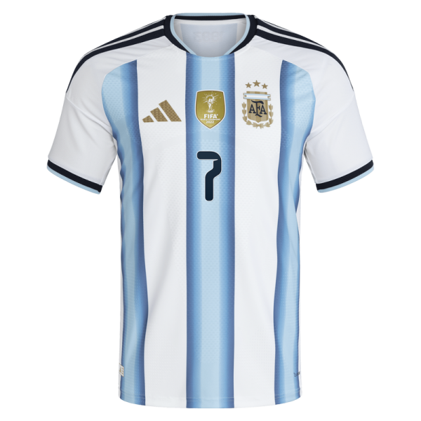 Джерси Rodrigo De Paul Argentina National Team adidas 2026 Home Authentic - White