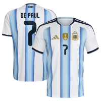 Rodrigo De Paul Argentina National Team adidas 2026 Home Replica Jersey - White