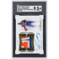 Julius Randle New York Knicks Autographed 2020-21 Panini Flawless Gold Horizontal Patch 4 Color Relic #FPA-JUL #3/10 SGC Authenticated 9.5 Card