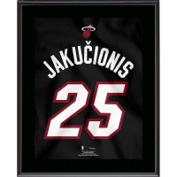 Kasparas Jakučionis Miami Heat Fanatics Authentic 10.5 x 13 Jersey Number Sublimated Player Plaque