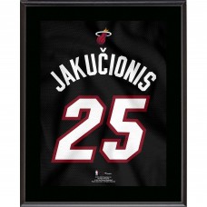 Kasparas Jakučionis Miami Heat Fanatics Authentic 10.5 x 13 Jersey Number Sublimated Player Plaque