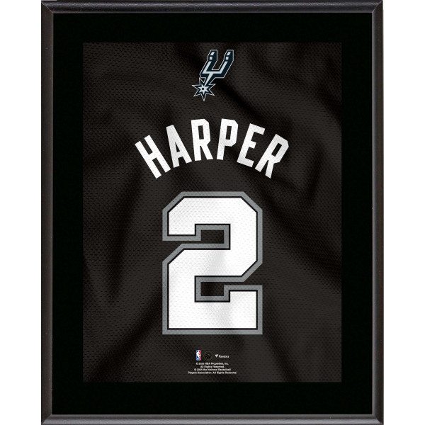 Dylan Harper San Antonio Spurs Fanatics Authentic 10.5 x 13 Jersey Number Sublimated Plaque