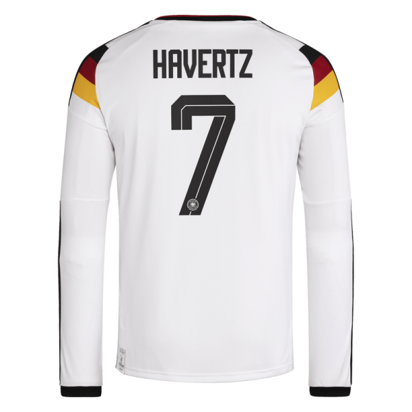 Kai Havertz Germany National Team adidas 2026 Home Replica Long Sleeve Jersey - White