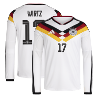 Florian Wirtz Germany National Team adidas 2026 Home Replica Long Sleeve Jersey - White