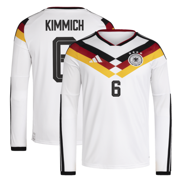 Joshua Kimmich Germany National Team adidas 2026 Home Replica Long Sleeve Jersey - White