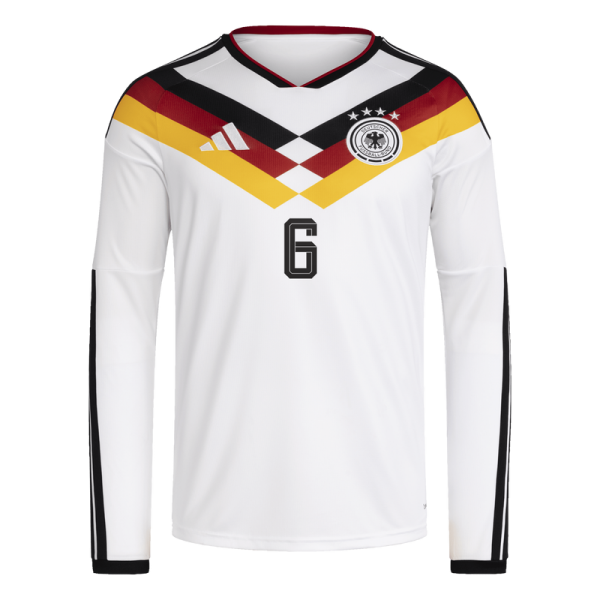 Joshua Kimmich Germany National Team adidas 2026 Home Replica Long Sleeve Jersey - White