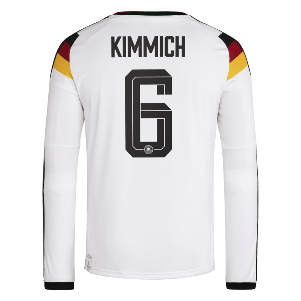 Joshua Kimmich Germany National Team adidas 2026 Home Replica Long Sleeve Jersey - White
