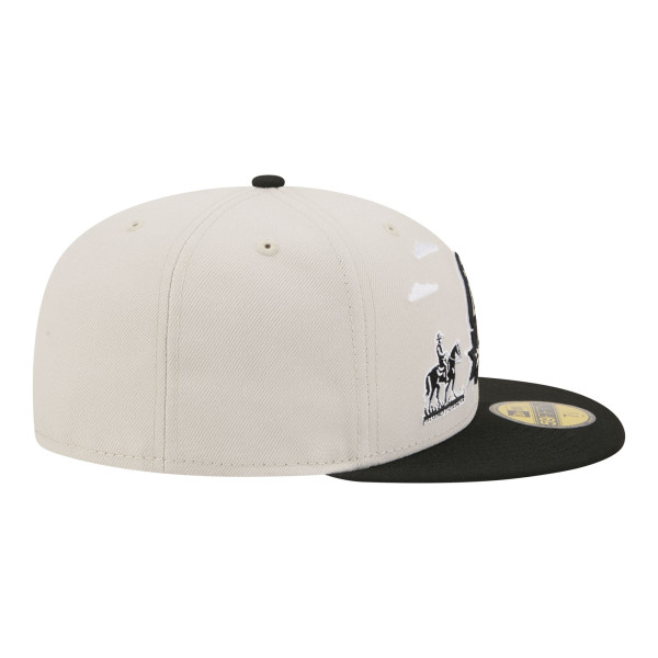 Бейсболка San Antonio Spurs New Era Tan/Black Localized City Icon 59FIFTY