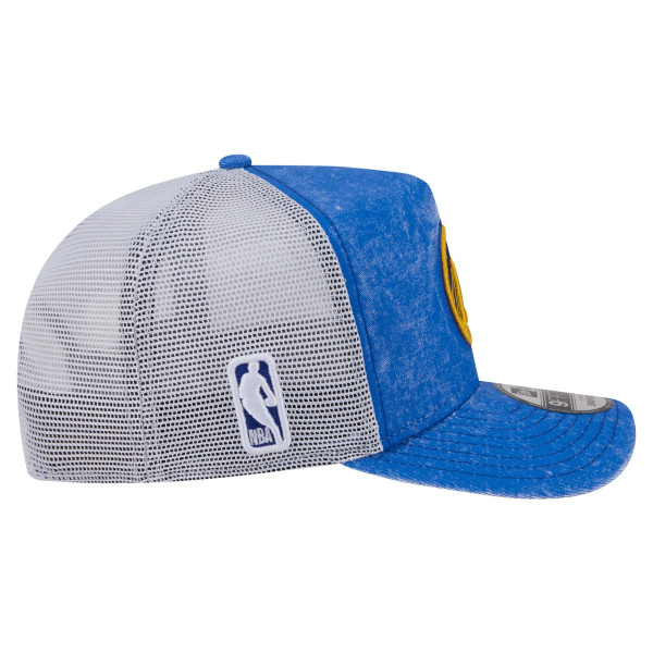 Бейсболка Golden State Warriors New Era Royal/White Washed Meshback 9FIFTY