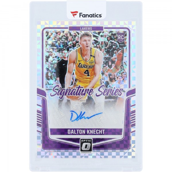 Dalton Knecht Los Angeles Lakers Autographed 2024-25 Panini Donruss Optic Signature Series Checkerboard Prizm #SS-KNT #1/1 Rookie Card