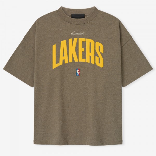 Футболка Unisex Los Angeles Lakers Fear of God x NBA Heather Gray 90s