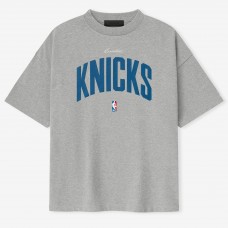 Unisex New York Knicks Fear of God x NBA Heather Gray 90s T-Shirt
