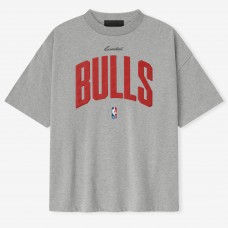Футболка Unisex Chicago Bulls Fear of God x NBA Heather Gray 90s