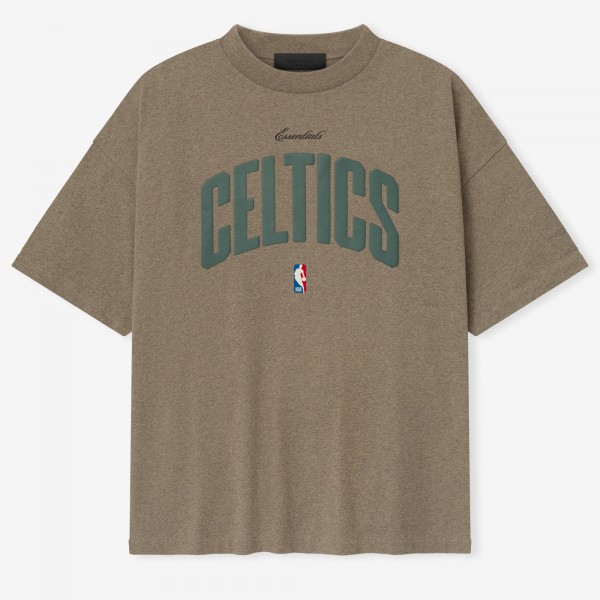 Unisex Boston Celtics Fear of God x NBA Heather Gray 90s T-Shirt