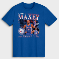 Футболка Philadelphia 76ers Tyrese Maxey Royal Collage