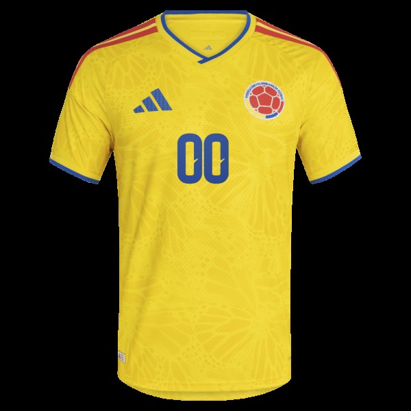 Именная джерси Colombia National Team adidas FIFA x World Cup 2026 Home On Field Authentic - Yellow