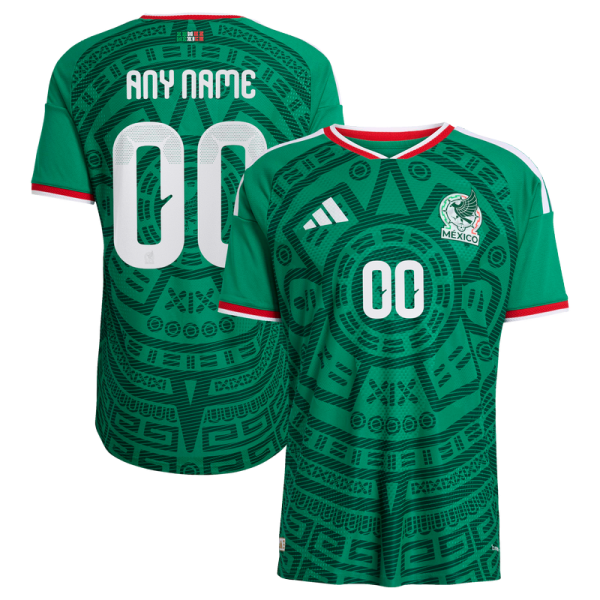 Именная джерси Mexico National Team adidas 2026 Home Authentic - Green