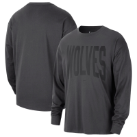 Футболка с длинным рукавом Minnesota Timberwolves Nike 2026 Standard Issue Travel - Charcoal