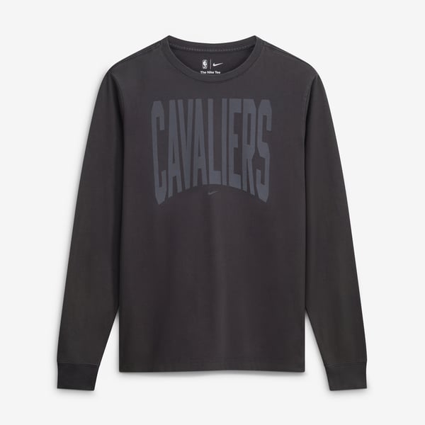 Футболка с длинным рукавом Cleveland Cavaliers Nike 2026 Standard Issue Travel - Charcoal