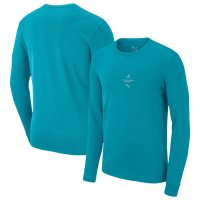 Футболка с длинным рукавом Charlotte Hornets Jordan Brand 2026 Standard Issue Practice - Teal