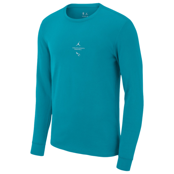 Футболка с длинным рукавом Charlotte Hornets Jordan Brand 2026 Standard Issue Practice - Teal