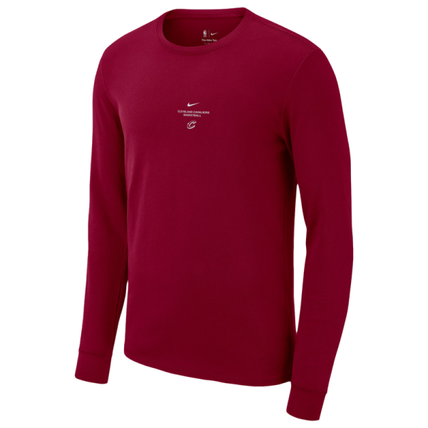Футболка с длинным рукавом Cleveland Cavaliers Nike 2026 Standard Issue Practice - Wine
