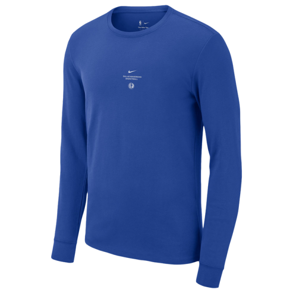 Футболка с длинным рукавом Dallas Mavericks Nike 2026 Standard Issue Practice - Royal