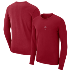 Футболка с длинным рукавом Miami Heat Nike 2026 Standard Issue Practice - Red
